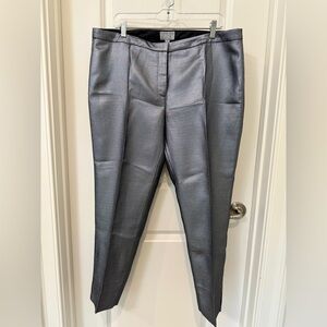 Pure Collection Metallic Charcoal Trousers Size 14/16